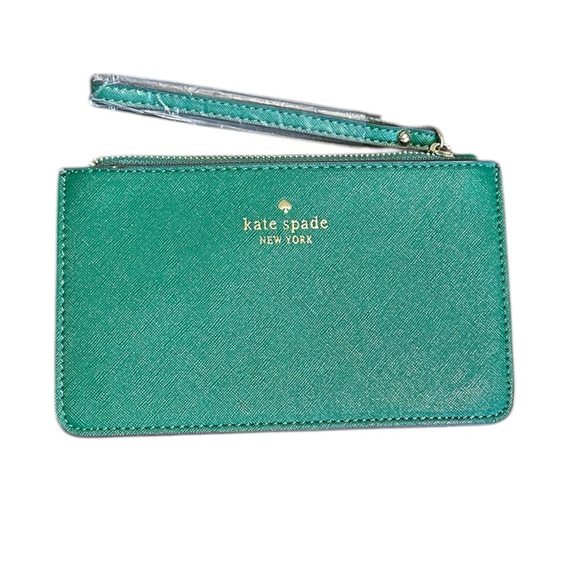 kate spade Handbags - New Kate Spade Green Wallet With Wristlet Strap